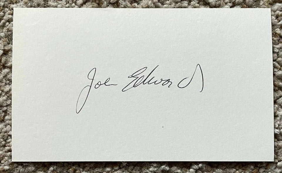 约翰尼·爱德华兹签名卡-红人太空人队首次亮相 1961 — 第 1/1 张图片