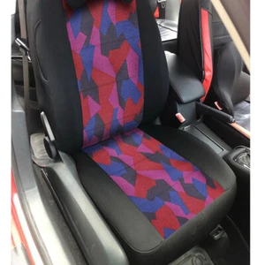 Geometry Multi Fabric for RECARO BRIDE SPARCO OMP Car Seat Cover/Door Panel - Picture 1 of 11