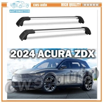 2PCS Crossbar Aluminum Fits for Acura ZDX 2024 Aluminum Cross Bar Roof Rack Foto 1 de 4