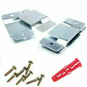 Cabecero de enclavamiento Soportes de pared fuertes clips Montaje al ras pesado Trabajo de elevación - Imagen 1 de 18