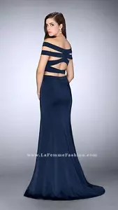 $298 ABITO/ABITO FORMALE NUOVO CON ETICHETTE BLU NAVY TAGLIA 2 - Foto 1 di 2