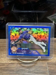 2023 Topps Chrome Baseball #70 Ryan McMahon Blue Refractor 099/150 (SB)