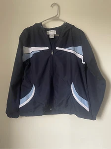 Wilson size large women’s navy and white outdoor jacket tennis track - Picture 1 of 4