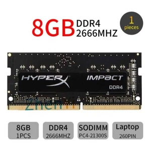 For HyperX Impact 8G 8GB DDR4 2666MHz 260Pin PC4-21300 CL15 Laptop Notebook RAM - Picture 1 of 7