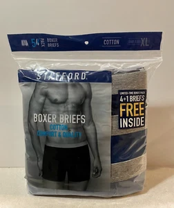 Paquete de 5 calzoncillos boxer de algodón azul Stafford para hombre varias tallas - Imagen 1 de 5