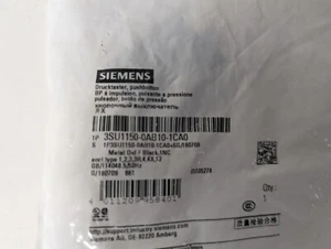 Pulsador Siemens 3SU1150-0AB10-1CA0, 22 mm, redondo metal brillante negro completo  - Imagen 1 de 2