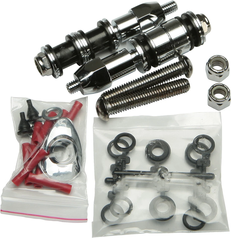 Kit de herrajes de acoplamiento de barra Sissy de disco duro (cromo) 02-05 Harley Davidson Dyna FXD Foto 1 de 1