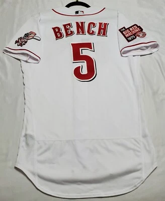 AUTHENTIC 40 MEDIUM CINCINNATI REDS JOHNNY BENCH, NIKE Jersey - Image 1 of 4