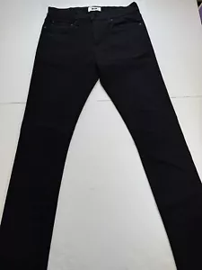Joseph Abboud Black Jeans Slim Fit 33 x 34 Unwashed - Picture 1 of 23