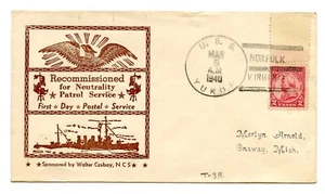 U.S.S. YUKON (AF-9) USA Marine Cover (8. März 1940) - Bild 1 von 2