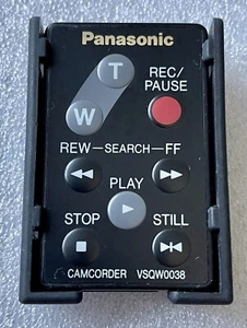 PANASONIC VSQW0038 CAMCORDER WIRELESS REMOTE CONTROL WITH CASE/BRACKET - Picture 1 of 2