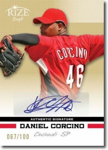 DANIEL CORCINO 2012 Rize Rookie Autograph GOLD Auto RC #/100