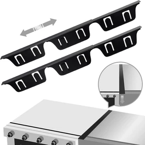 2 Pcs Stainless Steel Stove Gap Covers Stove Gap Filler Guard Gas Stoves Length - Picture 1 of 1