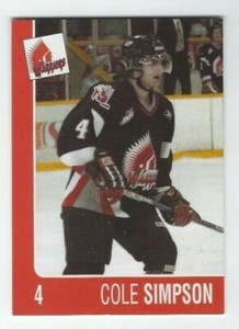 2004-05 Moose Jaw Warriors (WHL) Cole Simpson