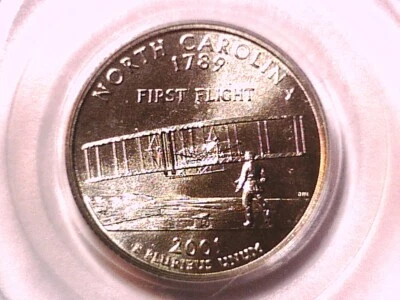 2001 P North Carolina Washington State Quarter PCGS MS 67 70080205 - Image 1 of 3