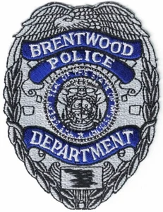 Parche insignia policía Brentwood Missouri (aprox. 3,5 x 2,6 pulgadas) NUEVO - Imagen 1 de 1