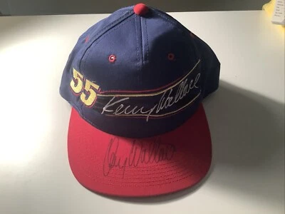 Винтажная бейсболка NASCAR NO55 с автографом Кенни Уоллеса 98/99 - Изображение 1 из 4