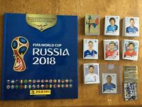 2018 Panini World Cup HARD Cover Empty Album Complete Set 682 Loose Stickers