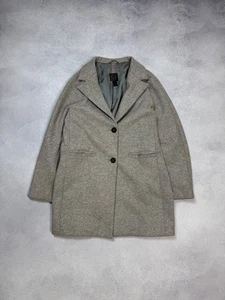 Gimo's Cashmere Wool Blend Womens Gray Coat Jacket Luxury Qualited Size 42 - Picture 1 of 13