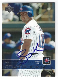 BOBBY HILL CHICAGO CUBS SIGNED STAR ROOKIE BASEBALL CARD PITTSSBURGH PIRATES - Picture 1 of 1