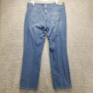 Jeans Levis para mujer 31 azul 505 elástico pierna recta tiro medio bolsillo en V - Imagen 1 de 14