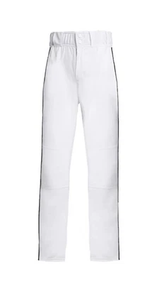 NWT Youth Adidas Icon Baseball Pants White w/ Black Piping Long sz XL - Image 1 of 4