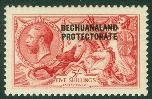 SG 84a Bechuanaland 1914. 5/- rose-carmine, overprinted 'Bechuanaland protec... - Picture 1 of 2