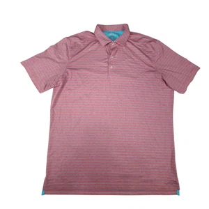 Johnnie-O Poloshirt Herren XL Koralle Kurzarm Hangin' Out Performance Golf Logo - Bild 1 von 10