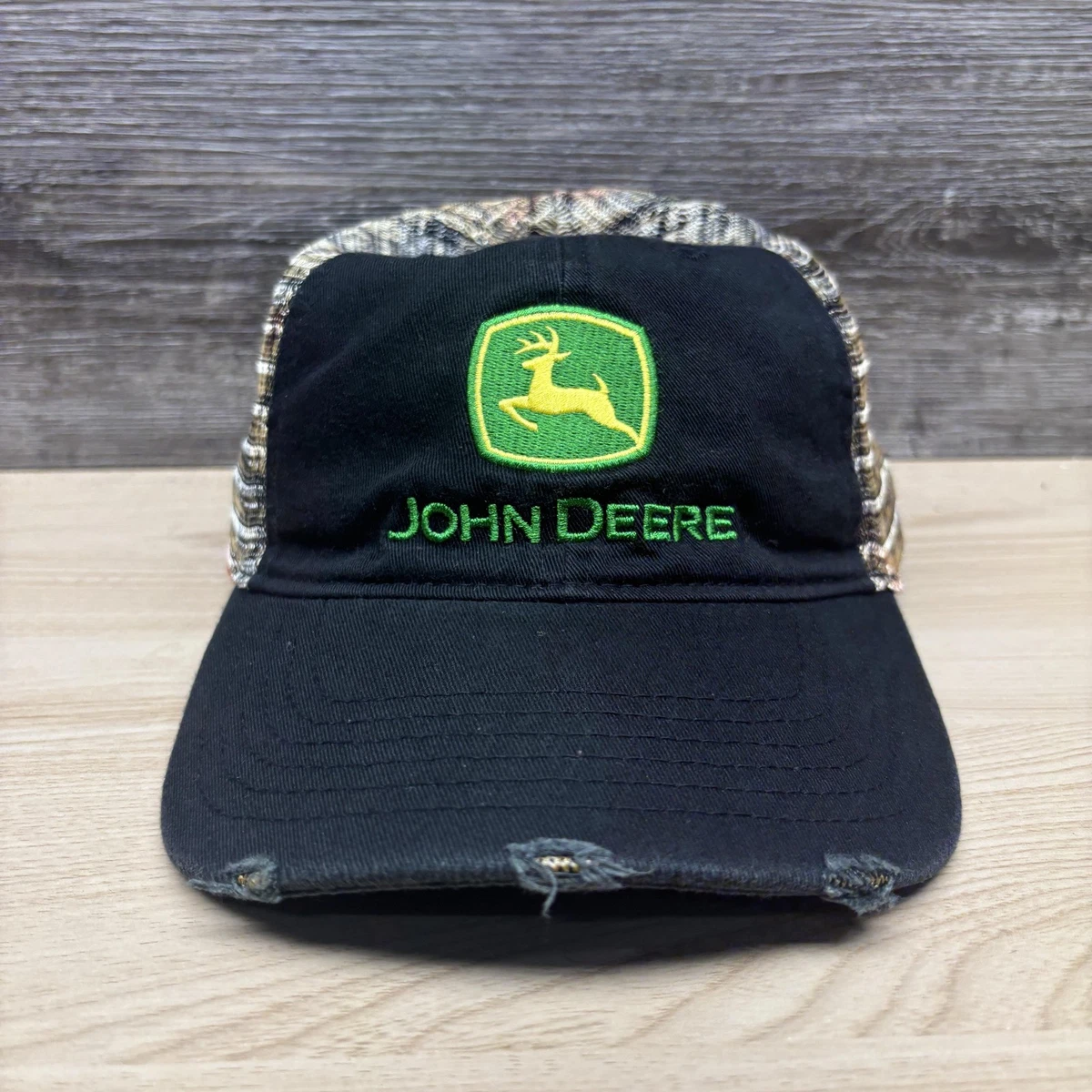 John Deere Camo Trucker Hat – Full Camo Baseball Cap With Iconic Logo | Adjustable One-Size Hat For Men & Women