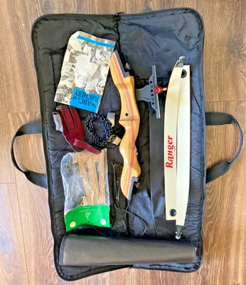 RAGIM RANGER TAKE-DOWN Recurve Archery Bow 24” #18 LH youth Sight Case & More - Image 1 of 4