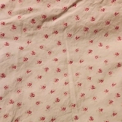 Simply Shabby Chic Mon Ami Twin Size Fitted Sheet Pink Floral Country Cottage  - Image 1 of 4