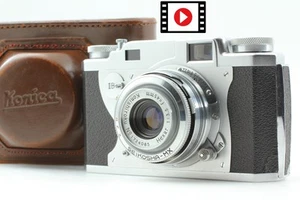 ⏯Konica II B-m Hexar 45mm f/3.5 w/ Case Rangefinder 35mm film From JAPAN... - Picture 1 of 13
