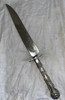 Cuchillo de talla antiguo/de colección victoriano Gorham de plata esterlina Estrasburgo Foto 1 de 4