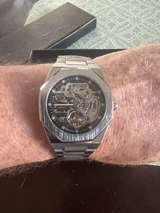 Forsining Mens Skeleton Automatic Mechanical Waterproof Watch - Picture 1 of 7