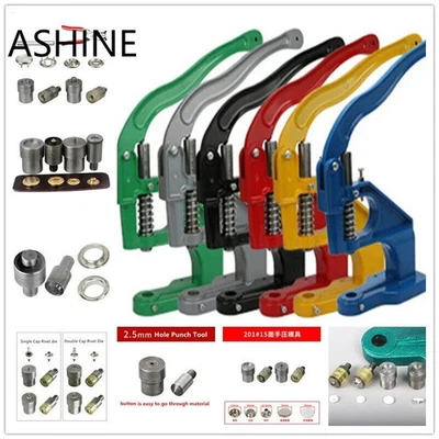 Hand Press Punch Machine for Install Grommet Plastic Metal Snap Button Rivet - Image 1 of 4