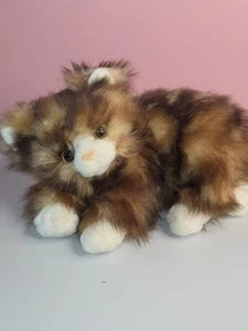 TY JUMBLES die Calico Katze Plüsch Kätzchen braun Stofftier 2017 realistisch flauschig - Bild 1 von 9