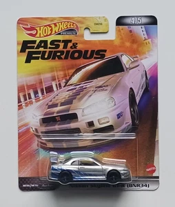 2022 Hot Wheels Premium Fast & Furious Nissan Skyline GT-R (BNR34) #4/5 (Rare) - Picture 1 of 2