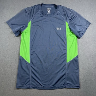 Mountain Hardwear Performance T-Shirt Men’s M Gray Green Hiking Trail Outdoor - Image 1 of 4