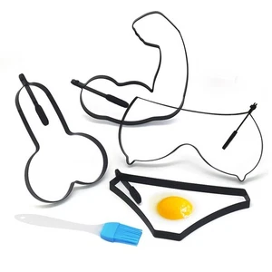5Pcs Spiegeleiform Edelstahl Spiegeleierform Braten Eierform Eier Pfanne NEU - Bild 1 von 12