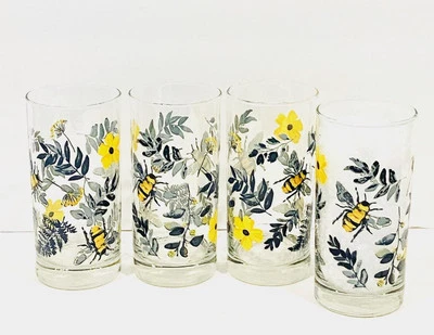 GREENBRIER INTERNATIONAL Libbey Royal Norfolk Greenbrier Bee 16.3oz Glasses - Set of 4