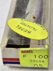 Original Rebel USA Minnow Floater F100 RARE PURPLE Back NOS Floating 3,5" - Bild 1 von 17