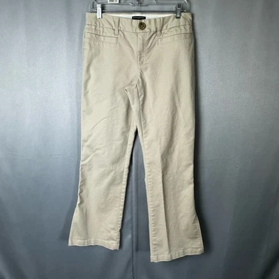 Women's Vintage Y2K Banana Republic Side Slit Khaki Chino Pants Stretch- Size 8R - Image 1 of 4