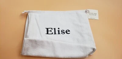 Bolsa de cosméticos Pottery Barn Terry "Elise" blanca bolsa de maquillaje nueva con etiquetas Foto 1 de 4