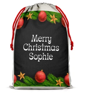 Saco de Navidad Personalizado Bolso de Papá Noel Navidad Niño Niña Regalo Bolsa de Medias 47 - Imagen 1 de 5