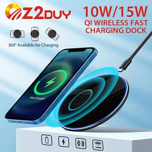 10/15W Universal Wireless Charger Charging Pad For iPhone Samsung Google OPPO - Picture 1 of 11