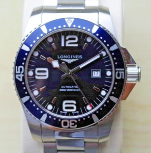 LONGINES Herren HYDROCONQUEST Diver 300m 41mm Blue Ref. L3.742.4.96.6 FULL SET - Bild 1 von 7