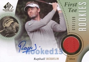 2013 SP Game Used PGA Golf Raphael Jacquelin GU Shirt and Auto RC #079/199 - Imagen 1 de 1