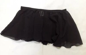 Mädchen Kind Tanz Tween Body Wrappers schwarz Ballett abgewinkelt asymmetrisch Rock 8 10 - Bild 1 von 2