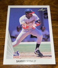 1990 Leaf Sammy Sosa 220 FRESH Set Break 