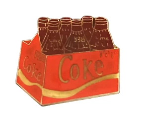 1980s Coca-Cola Classic Coke Bottle 6-Pack Lapel Pin Nos New READ! - Picture 1 of 4